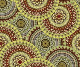 Round mandala seamless pattern vector 06