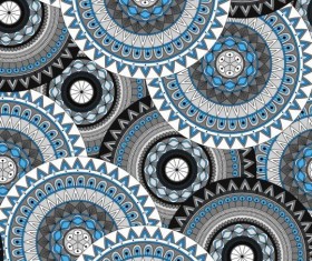 Round mandala seamless pattern vector 08