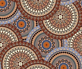 Round mandala seamless pattern vector 10