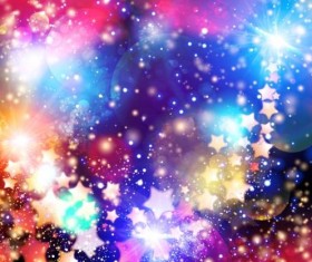 Shining star with halation background vector material 04