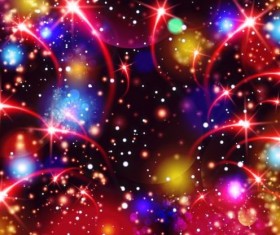 Shining star with halation background vector material 06