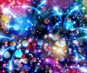 Shining star with halation background vector material 08