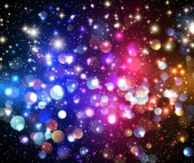 Shining star with halation background vector material 10