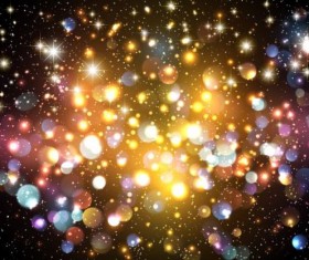 Shining star with halation background vector material 12