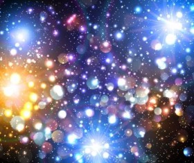 Shining star with halation background vector material 13