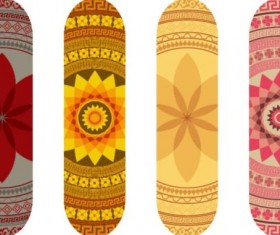 Skateboard design material vector 11