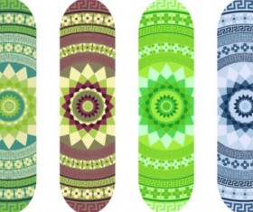 Skateboard design material vector 12