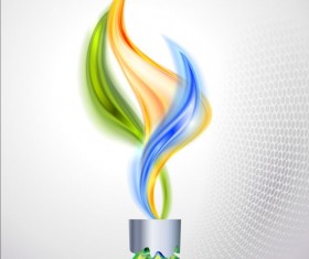 Soccer background with abstract torch vectors 02