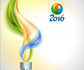 Soccer background with abstract torch vectors 03