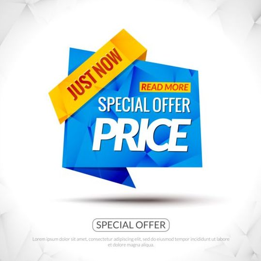 Special offer sale labels vector 02