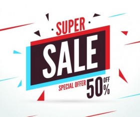 Special offer sale labels vector 03