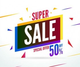 Special offer sale labels vector 04