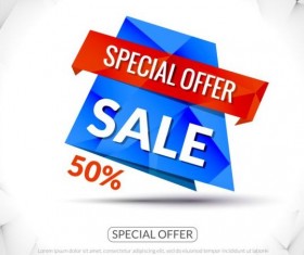 Special offer sale labels vector 11