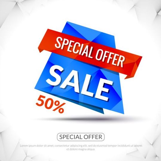 Special offer sale labels vector 11