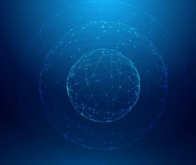 Spherical teachnology backgrounds vector 07