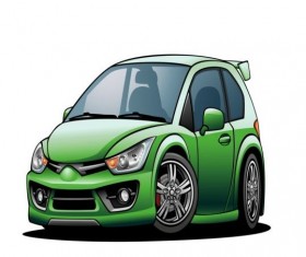 Subcompact car vector material