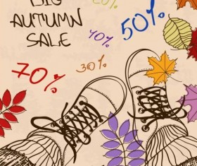 Summer big sale woman shoes vector 02