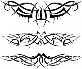 Tattoo ornaments design material vector 01