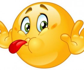 Tongue out emoticon icon