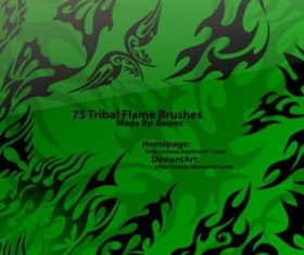 Tribal Flame Decor PS Brushes