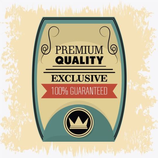 Vintage premium and quality label vector 03 free download