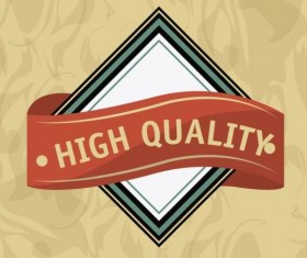 Vintage premium and quality label vector 07