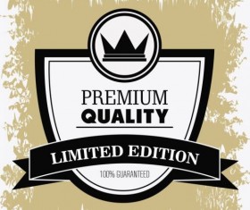 Vintage premium and quality label vector 20