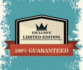 Vintage premium and quality label vector 21