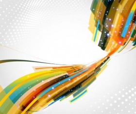 White dots background with abstract elements vector