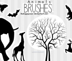 Wild animals brushes
