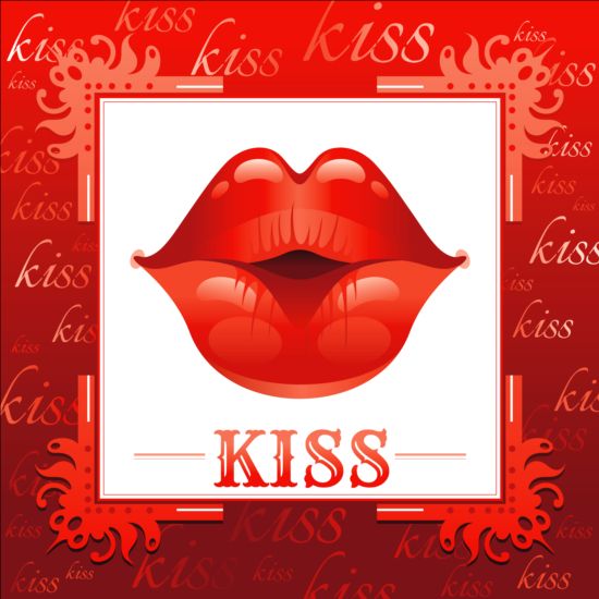 World kiss day creative background 03