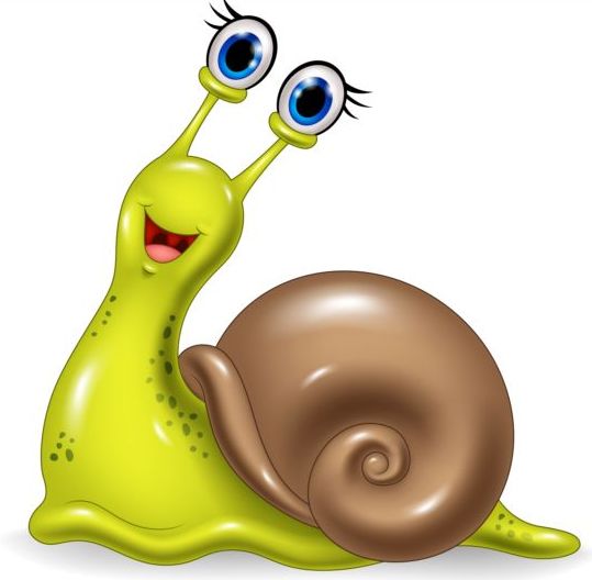 lovely cartoon snails vector 01 free download
