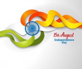 15th autught Indian Independence Day background vector 05