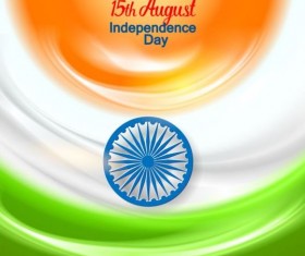 15th autught Indian Independence Day background vector 08