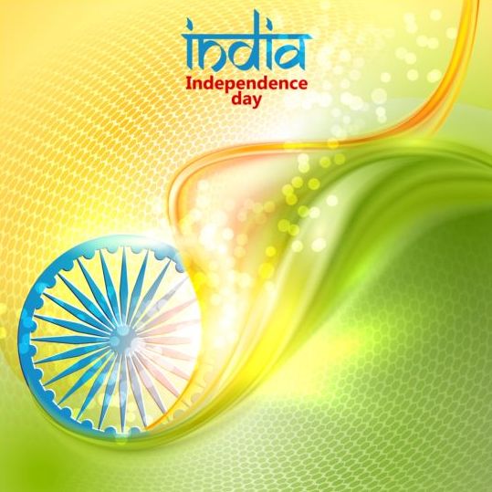 15th autught Indian Independence Day background vector 10
