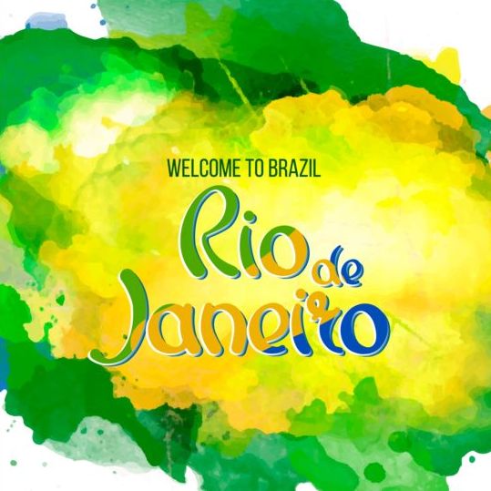 2016 rio de Janeiro olympic watercolor background 03