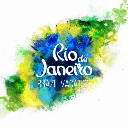 2016 rio de Janeiro olympic watercolor background 05