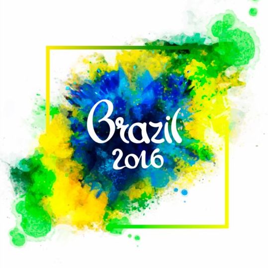 2016 rio de Janeiro olympic watercolor background 07
