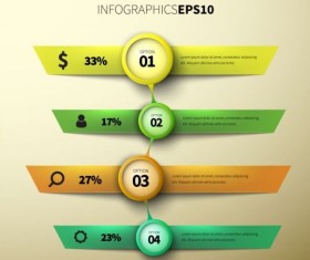 3d modern options Infographics elements vector 02