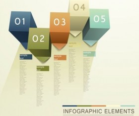 3d modern options Infographics elements vector 09