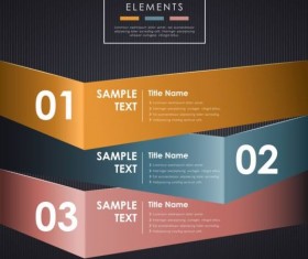Abstract 3D Infographics design vector 01