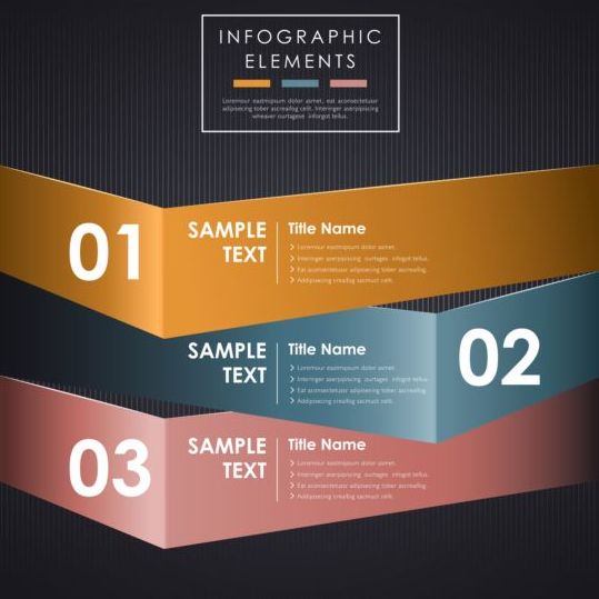 Abstract 3D Infographics design vector 01