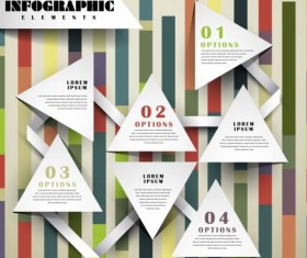 Abstract 3D Infographics design vector 08