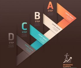 Abstract arrow Infographics elements vector material 01