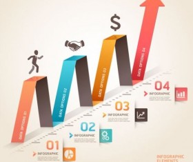 Abstract arrow Infographics elements vector material 03