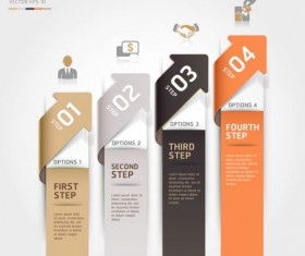 Abstract arrow Infographics elements vector material 04