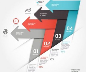 Abstract arrow Infographics elements vector material 06