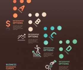 Abstract arrow Infographics elements vector material 09