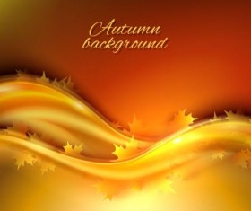 Abstract autumn background shiny vector 01