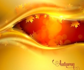Abstract autumn background shiny vector 03